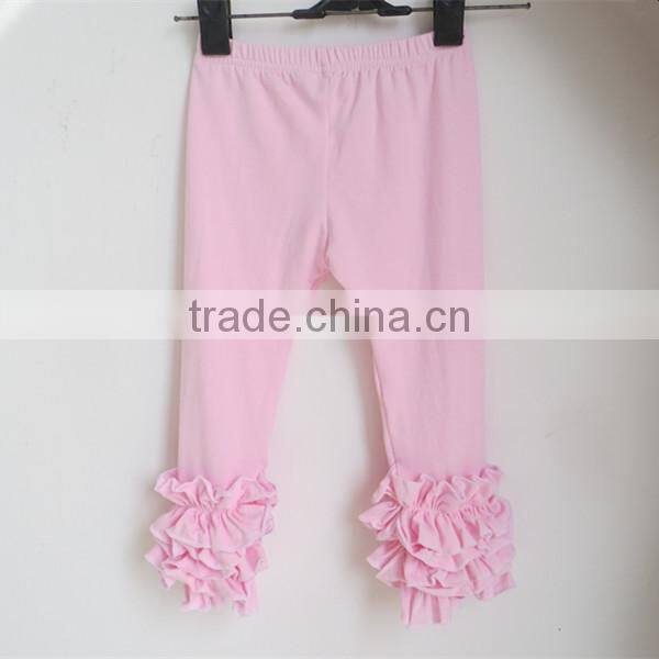 Wholesale Girls Ruffle Legging Pants Baby Children Cheap Ruffle Knit Winter Icing Legging Pants QL-177
