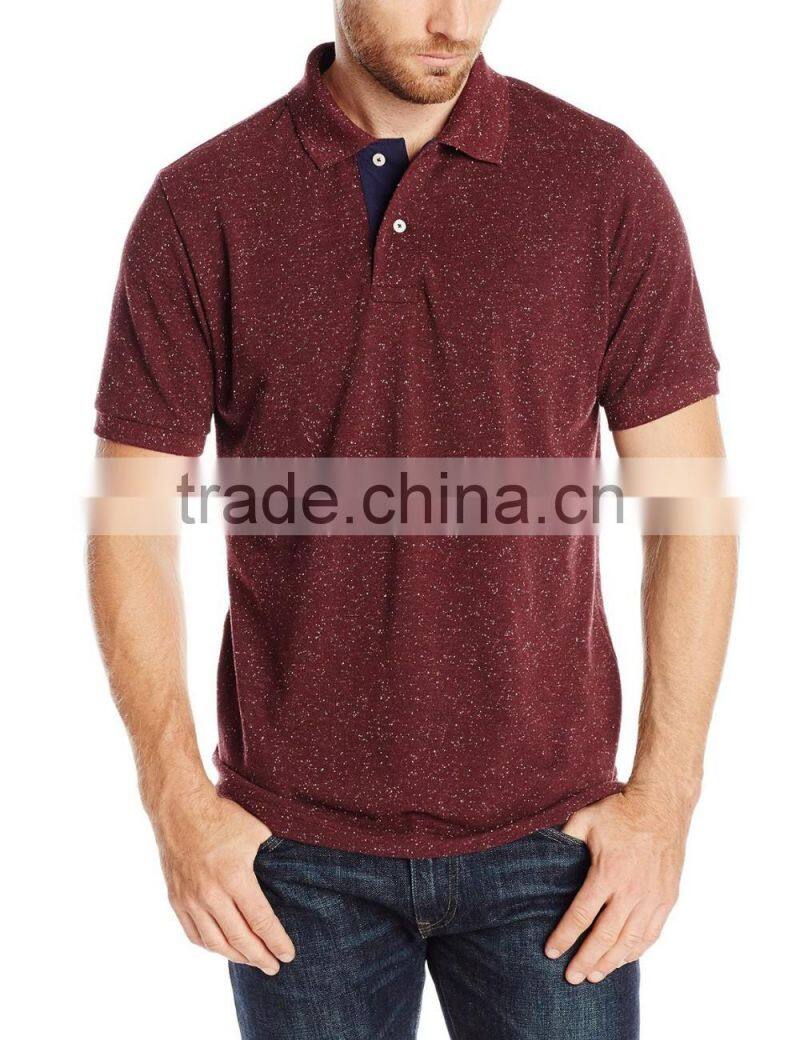 promotional wholesale cheap snowflake short sleeve Pique Polo Shirt
