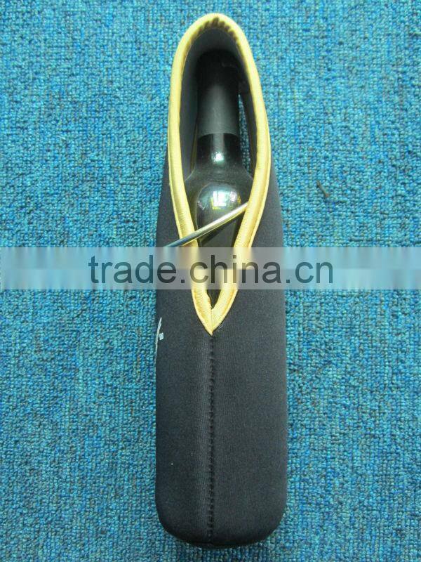 GR-B0135 custom unique design neoprene wine bottle sleeve