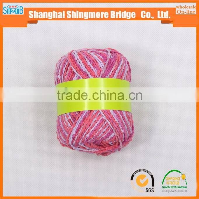 2017 new arrival high quality factory price cotton viscose blend yarn, 1/2.4Nm, space dyed hand knitting scraf hat sweater yarn