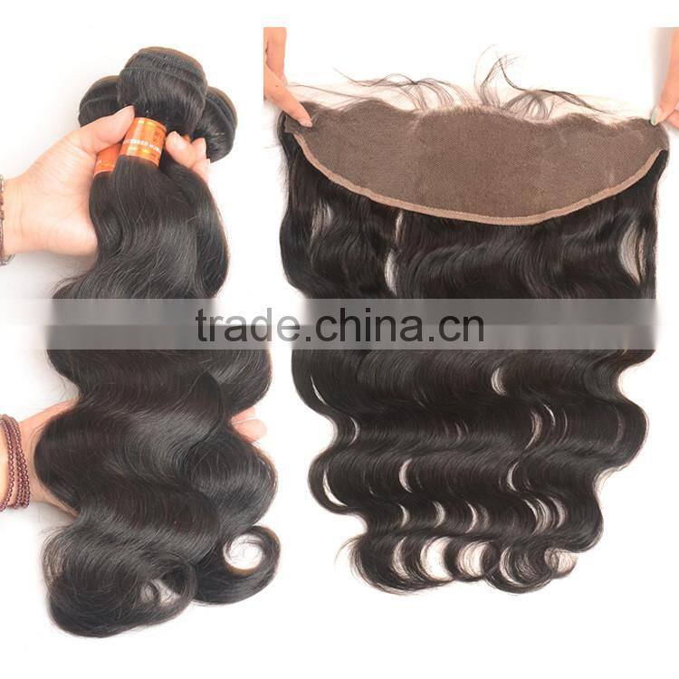 Wholesale Virgin Hair Vendors 13 By 4 Full Lace Frontals With Baby Hair 100% Brazilian Hair Closure Deep Curly