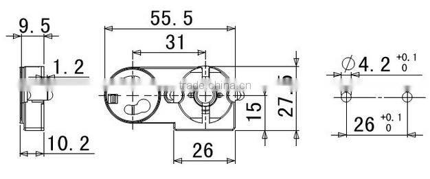 G13/T8 End fixing fluorescent lampholder