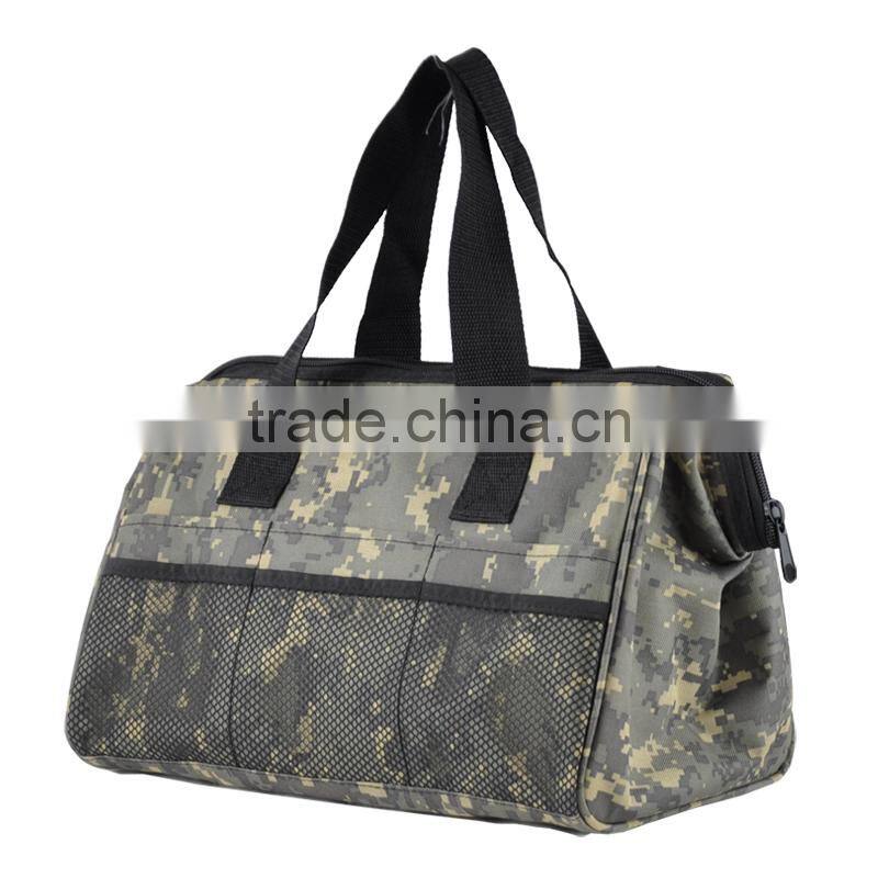 600D Polyester Black Tactical Pistol Range Bag For Hunting