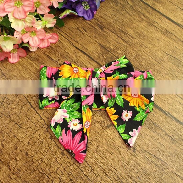Vintage little girl fancy floral bowknot wholesale cheap korean headband