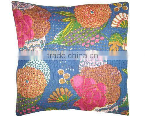 TRADITIONAL HANDMADE KANTHA WORK CUSHION COVERS