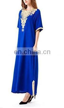 Plus Size Malaysia Dubai Arab lace Sleeve Kaftan Abaya Muslim Long maxi dress