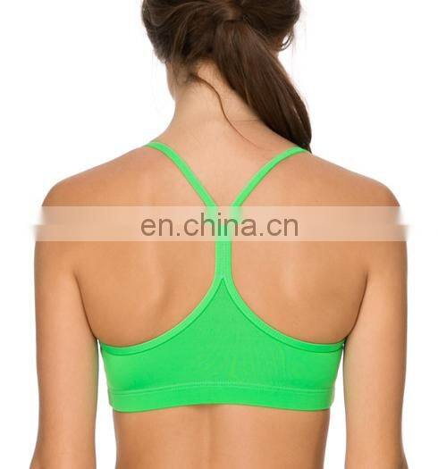Yihao Wholesale trade assurance Women's sportswear Active Neon green push crop fitted Yoga bra