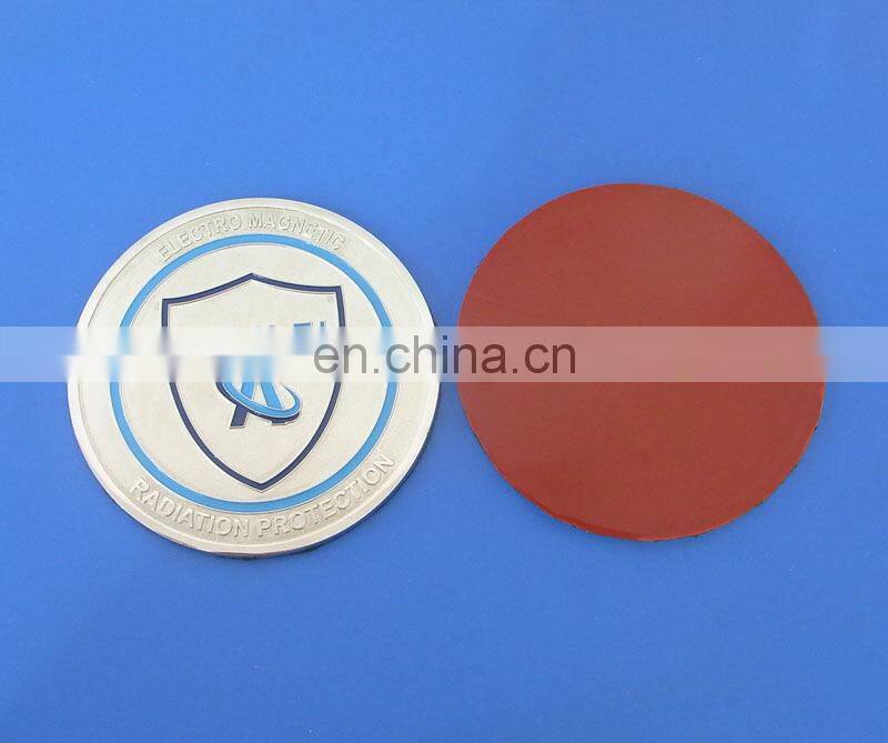 metal custom cup coster / cup mat / Beverage coaster with leather around