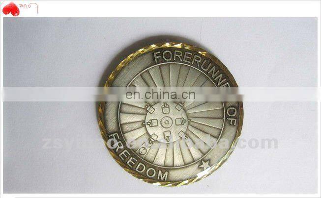 2017 promotional gifts New York coins with shiny nickel plated