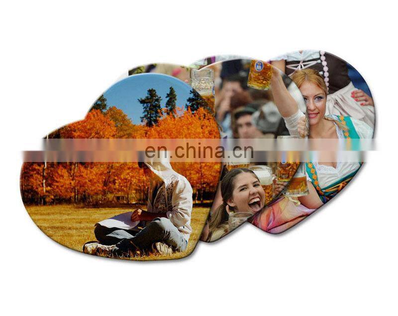 Heart Shaped Sublimation Blank Ceramic Tiles White Ceramic Photo Frame