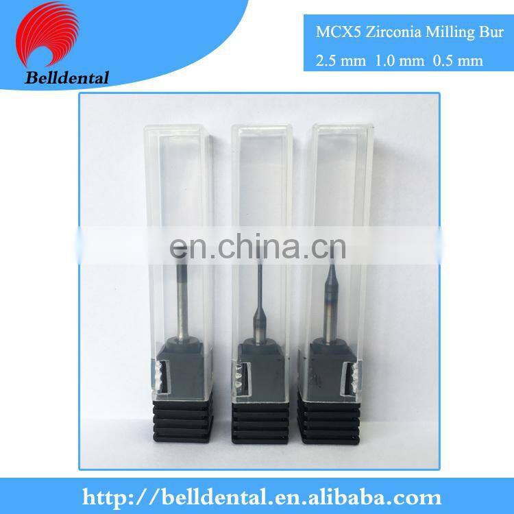 CAD CAM System DLC Coating Dental Zirconia Milling Burs for Sirona MCX5