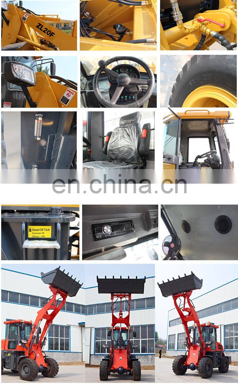 0.8 Ton New Designed Telescopic Cheap Wheel Loader Price
