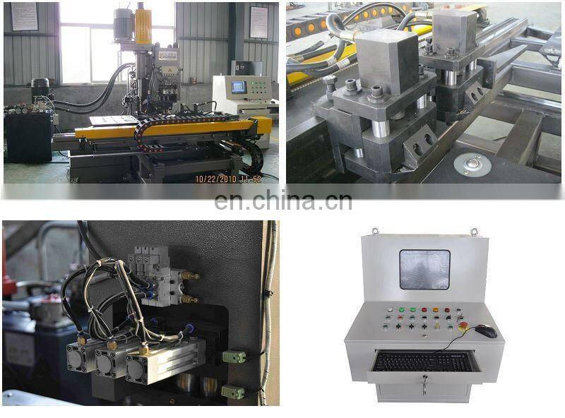 Hydraulic flange punching drilling machine