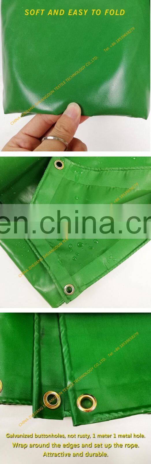Waterproof canvas outdoor cover cloth truck cover cloth green yellow and blue all kinds of colors.