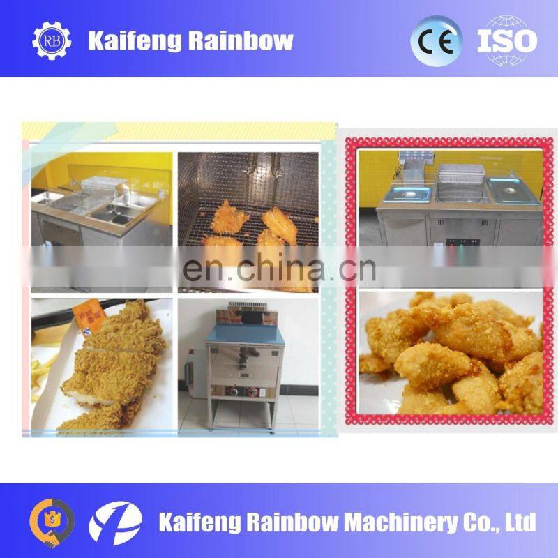 Industrial Made in China 2 tank potato chip frying machine chicken fryer for restaurant