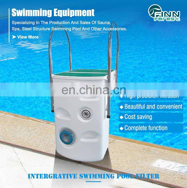 Integrative Wall Hung Pipeless Swimming Pool Water Filter Without Machine Room