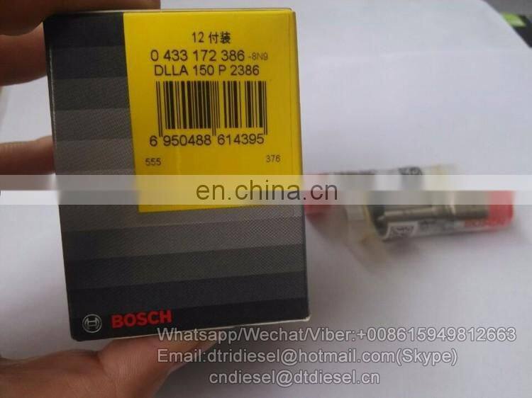 Bosch original nozzle DLLA150P2386,fuel injection nozzle 0433172386