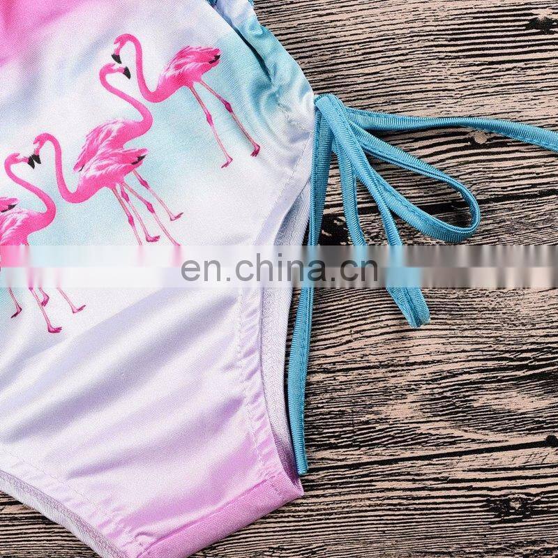 2019 Ins flamingo swimwear beachwear kids bikini 2-6years