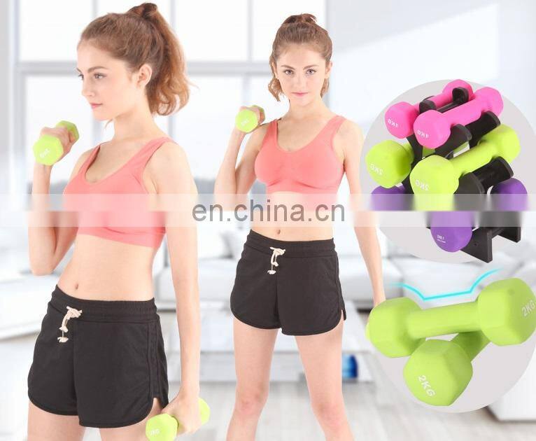 Gym Exercise Multi Weight Size & Color Neoprene Dumbbell Set