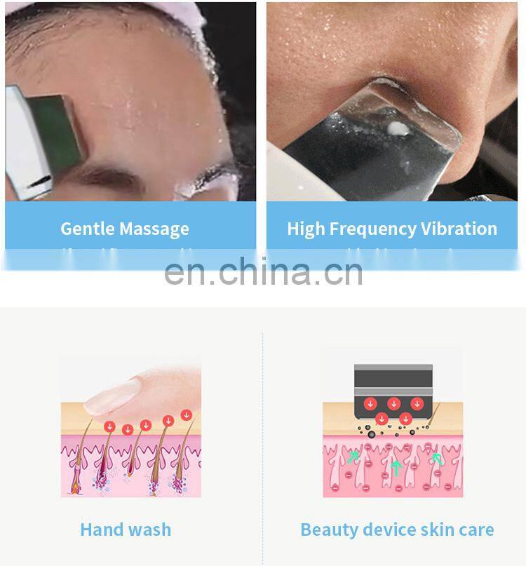 Mini skin scrubber facial ultrasonic scaler for beauty