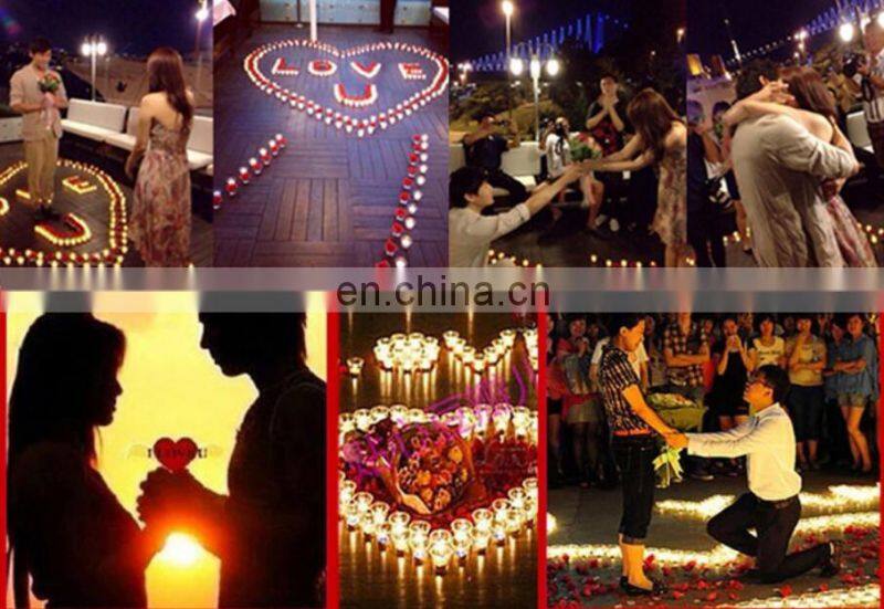 2020 amazon best seller wedding decorative colorful small led candles for wedding proposal