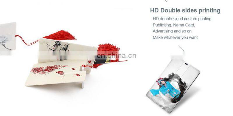 Promotional USB Card Custom Logo Giveaway Full Color Print Credit Card Flash Drive