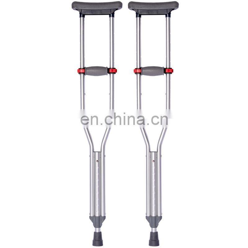 Lightweight Adjustable Aluminum Crutch/Aluminum Adjustable Crutch with Comfortable Underarm Pad and Handgrip