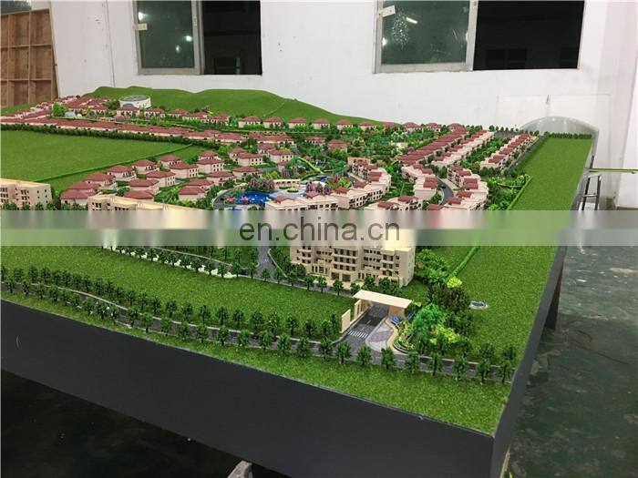 New made scale  project 3d model display for master villas