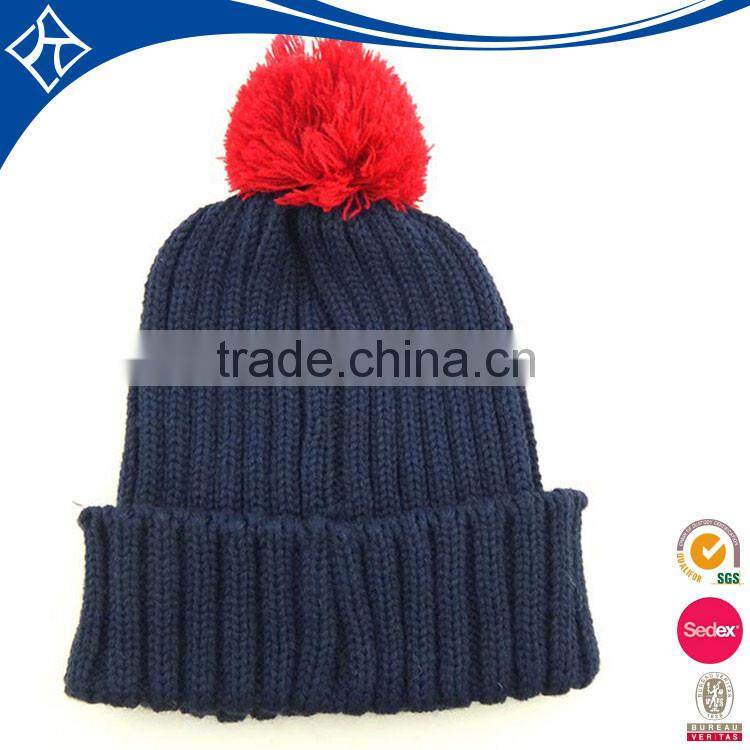 High quality blank pom beanie hats wholesale