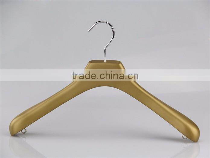 CY-509 provide best sell wood hanger gold color wooden clothes hanger