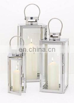 zinc plated rounded hanging lanterns