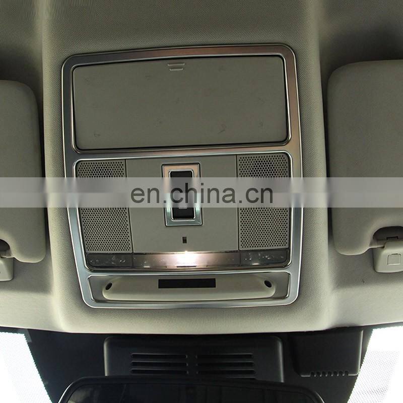 For Jaguar XF XE XJL F-PACE Car Front Reading Light Frame Trim ABS Chrome Accessories