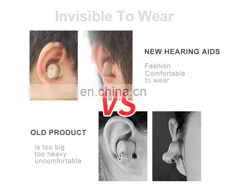 Professional invisible mini hearing aid receiver amplifier