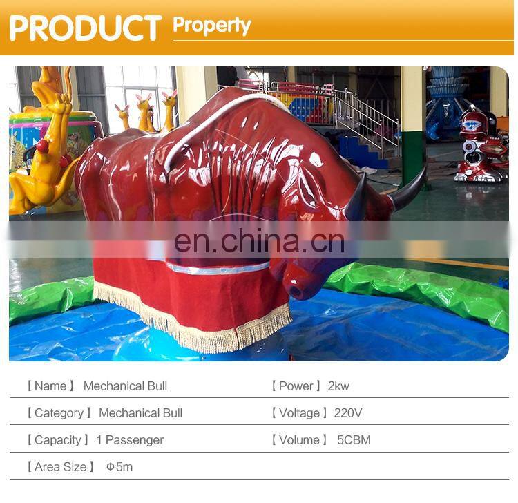 Best factory price kids and adult game inflatable mechanical bull riding machine for sale