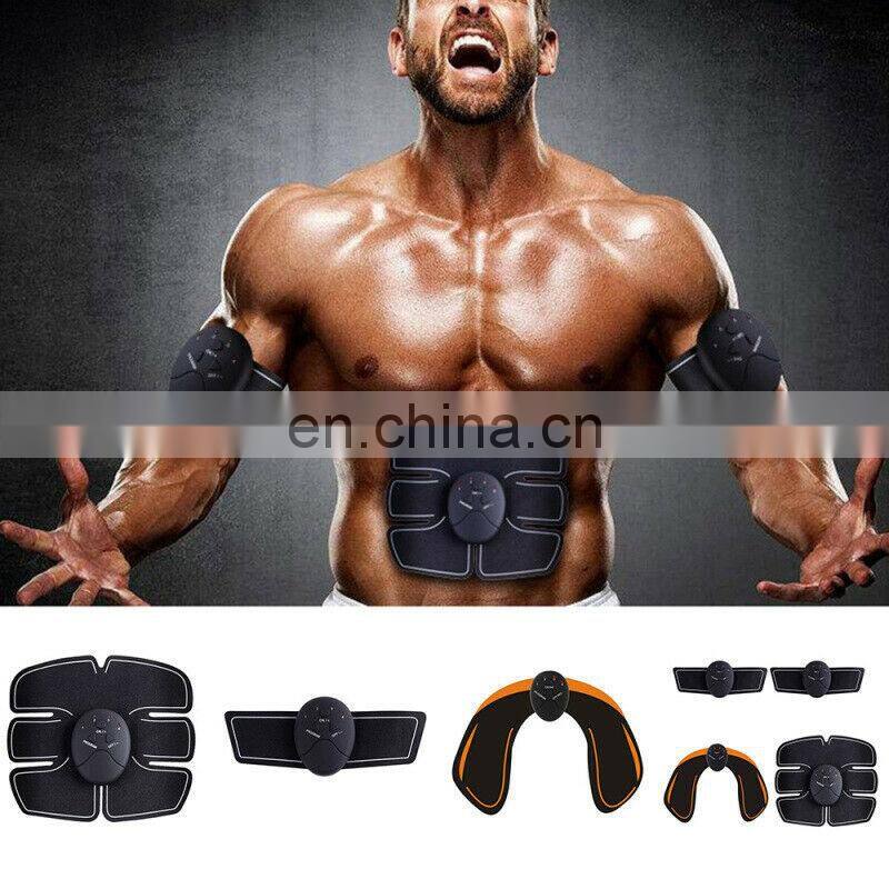 New EMS Wireless Electric Massager Abdominal Muscles Trainer Smart ABS Stimulator