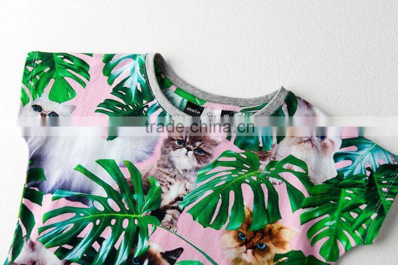 girls tight dress with all over printing