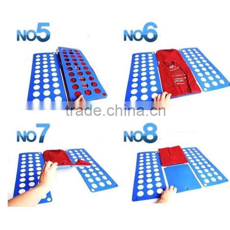Automatic magic plastic shirt folder/household laundry flip folding shirt folder/adult clothes folding board shirt folder