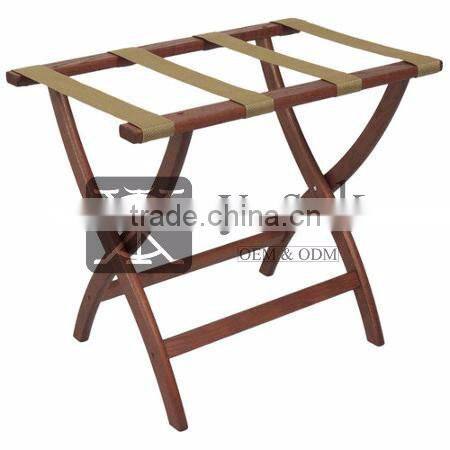 LG-050 China Factory Cheapest Hotel Rack Latest Design Wooden Luggage Racks