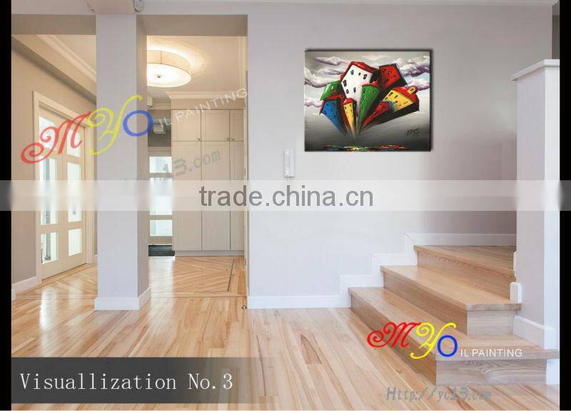 abstract sky huose oil painting on canvas for living room new design