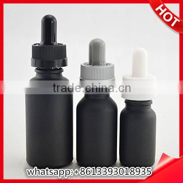 60ml clear frosted Boston Round Glass Bottle 2 oz w/ Dropper caps glass bottles for e-liquid