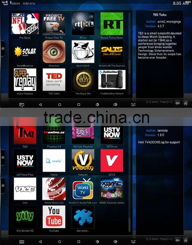 Hot Selling Product 2016 Android5.1 Zen Box HD 4K Set Top Box 2GB/8GB Kodi Smart TV Box