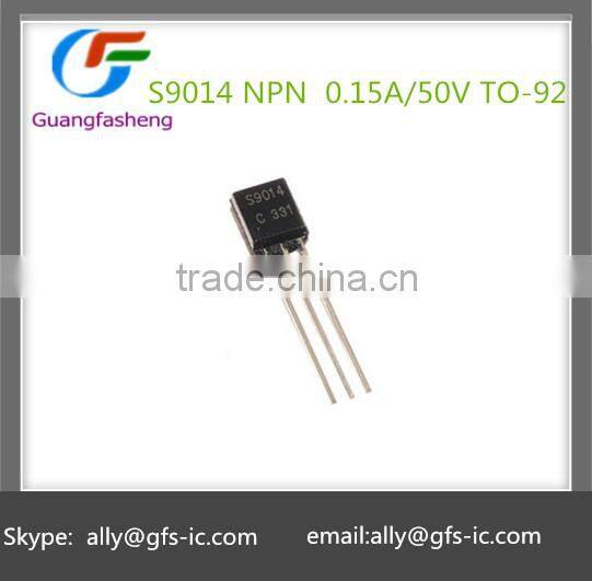 S9014 NPN low power transistors triode 0.15A/50V TO-92