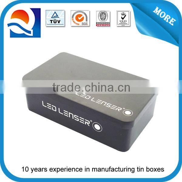 rectangular luxurious tin box for battery