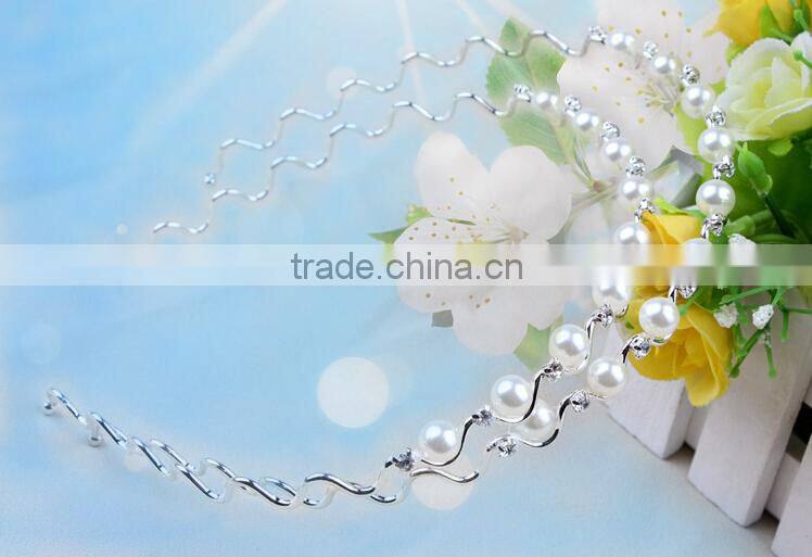 Cheap wholesale hair hoop pearl hair accessories