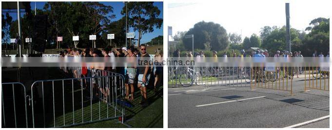 used galvanized crowd control barrier