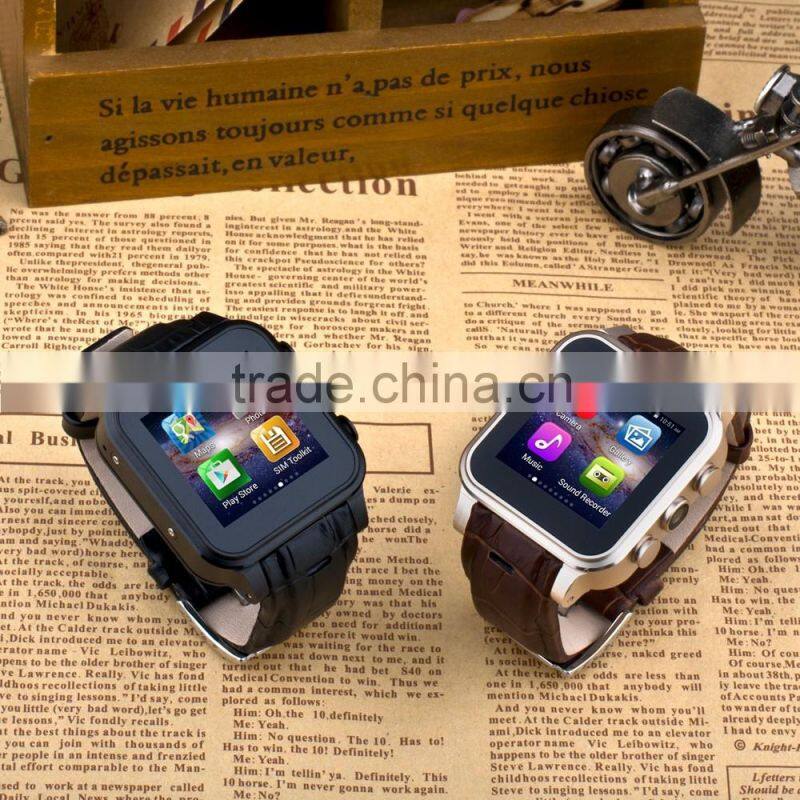 1.54" IP67 waterproof touch screen Android smart watch with 3G/WIFI/GPS , wrist smart watch cellphone