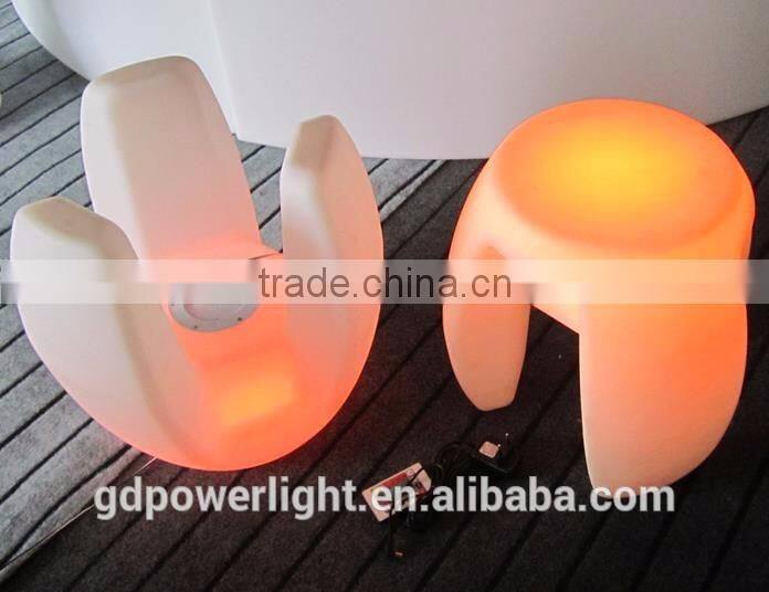 New PE plastic Stool with LED lights and remote control YXF-4340