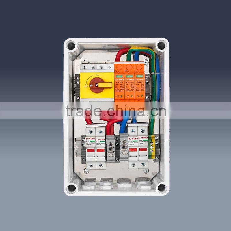2 ways string junction box, DC combiner box for PV system TUV CE certified