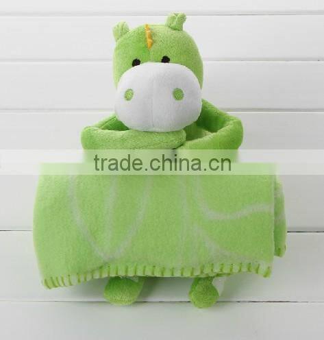 animal fleece baby blanket/animal rabbit hippo blanket/plush animal baby blanket
