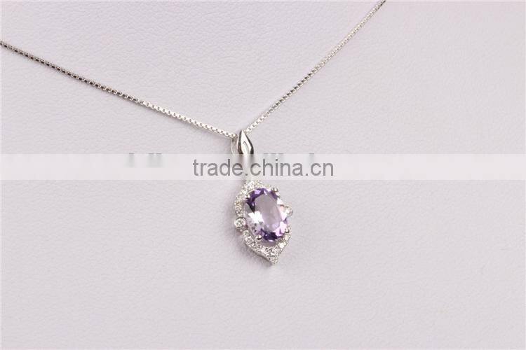 Wholesale Luxurious American Diamond 18K Gold Jewelry Necklace